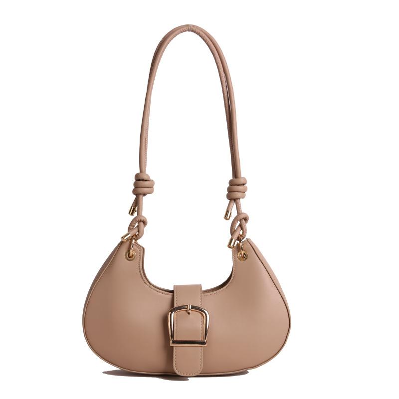 Vintage Solid Color Women Pu Shoulder Bags Korean Style Simple Ladies Hobos Crossbody Bag Daily Versatile Female Handbag Purse