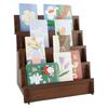 2/3/4 Tiers Greeting Card Display Stand Wooden Vertical Design Jewelry Storage Rack Multi-Functional Space Saving
