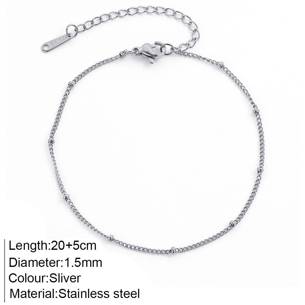 Stainless Steel Delicate Anklet for Women Gold Color Chain Anklet Bracelets On The Leg Do Not Fade Anklet Jewelry Women 2025 New