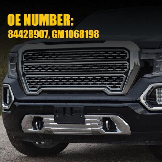 Front License Plate Tag Bracket Holder GM1068198 For 2019-2022 GMC Sierra 1500 T