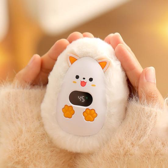 Hand Heater for Commuting Cute Plush Heater, Rechargeable Electric Portable Pocket Soft Mini Warm Winter Outdoor And Office Use Cold Weather Relief