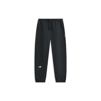 Li Ning Badfive Losvallende Sportbroek met Boorden Heren bottoms Zwart AKLU091-1