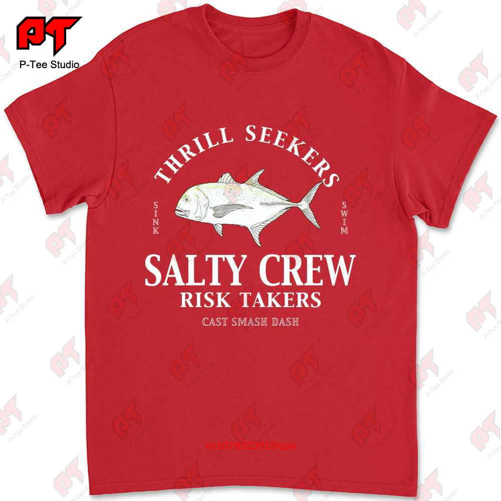 UnisexS T Shirt Salty Gt Standard Black Crew Neck DAQW S