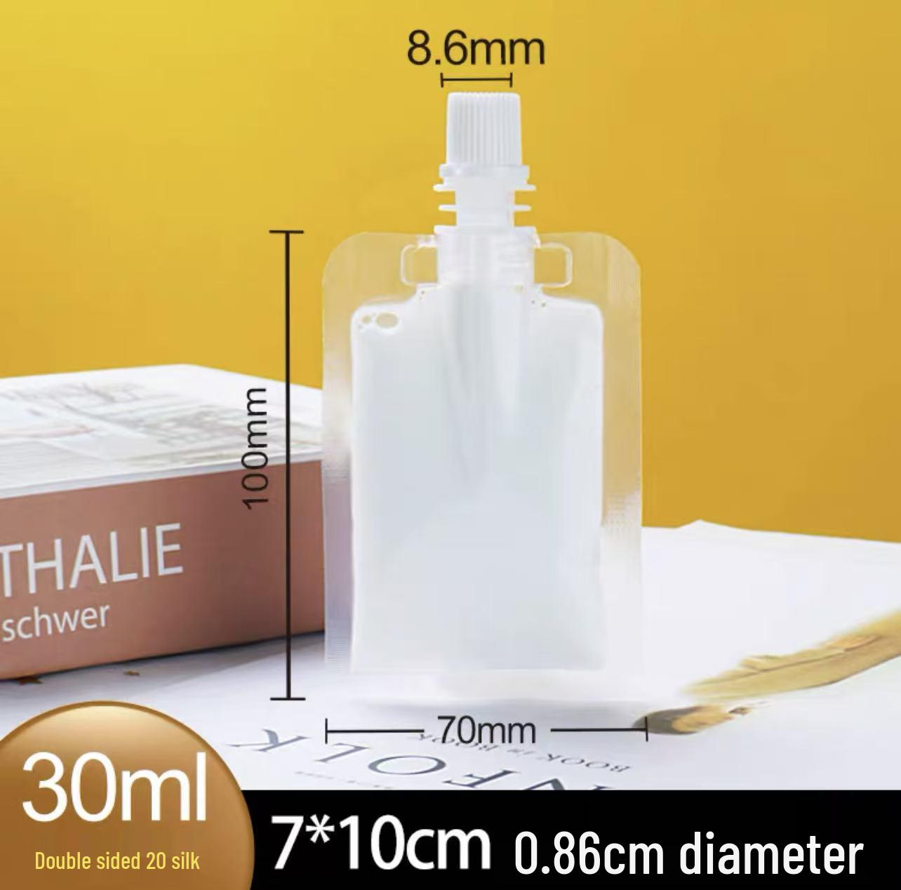 

Customizable Transparent Spout Pouch for Juices, Soy Milk, Beverages, Beer, Stand-Up, and Self-Heating Packs 0.86 Caliber 30ml белый