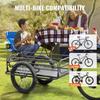 VEVOR Bike Cargo Trailer, 275 lbs/124.7 kg Load Capacity, Heavy-Duty Bicycle Wagon Cart