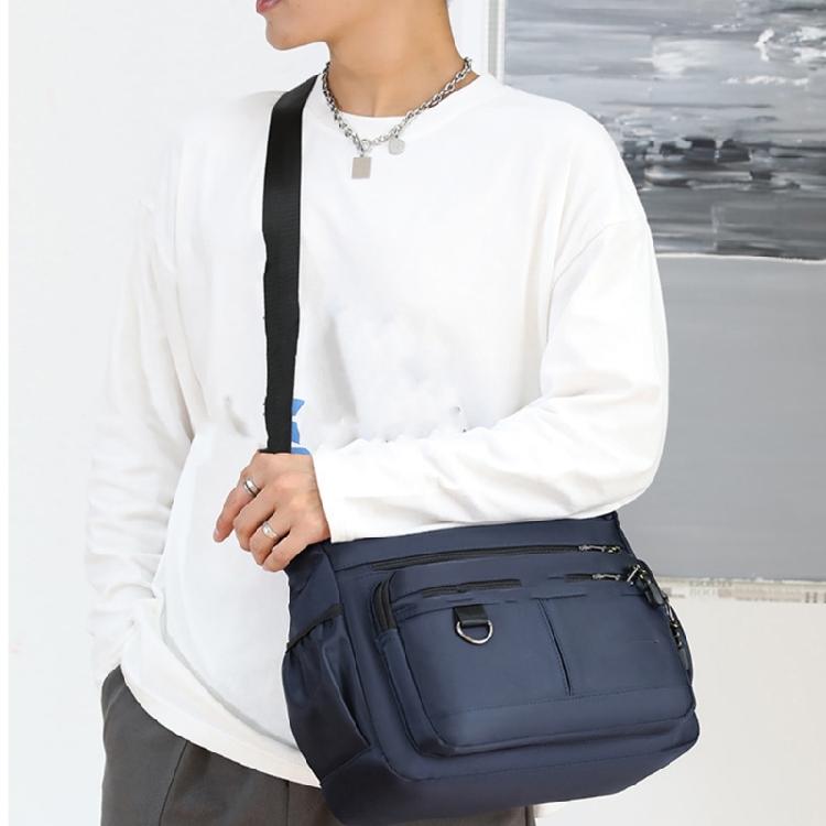 Oxfords Toted Bag for Men Shoulder Crossbody Handbag with Multi Pockets Zipper for Work Office Travel and Daily Use