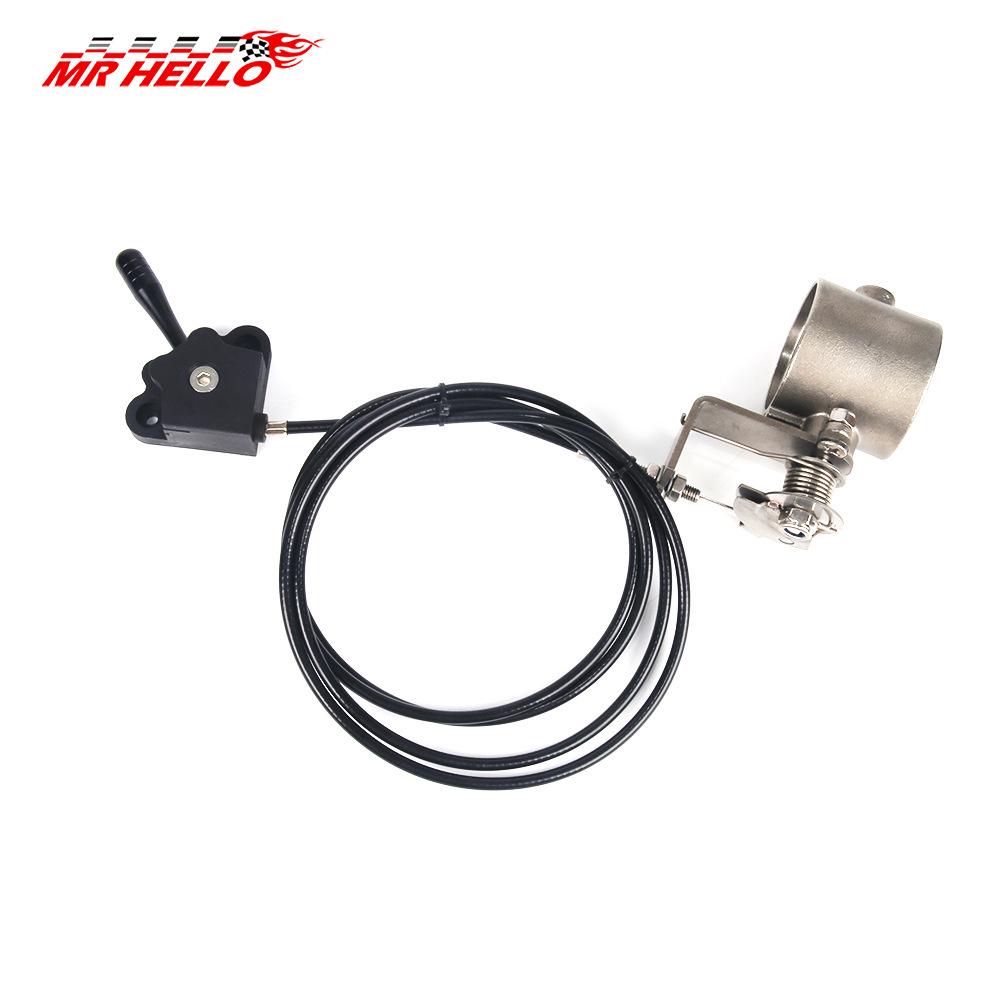 Universal Motorcycle Exhaust Pipe Valve with Manual Opening and Slant Mouth Design for Sports Cars