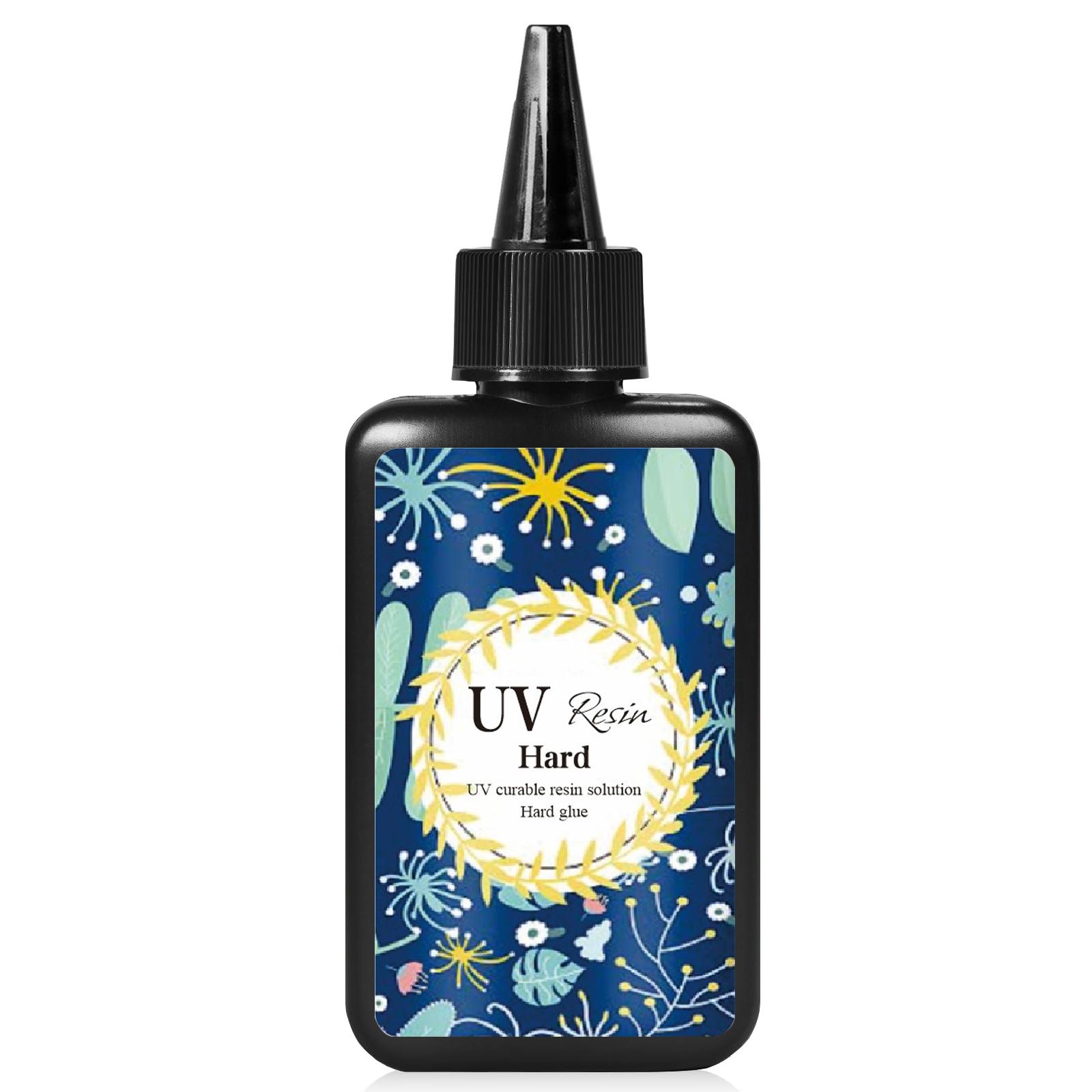 UV Resin Clear, Hard, Upgraded Crystal Clear Epoxy Resin Up Premixed UV Cure Resin For Craft Jewelry Making Resin Craft Casting