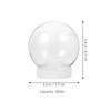 15pcs Snow Globe Kit Diy Craft Supplies Clear Plastic Balls For Christmas Winter Holiday Ornament Party Favors Decor