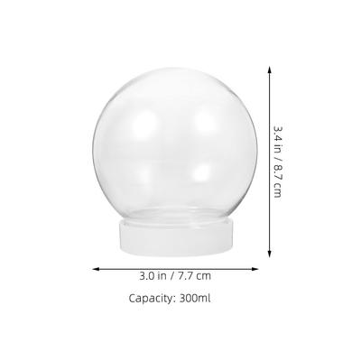 Kit de Globo de Neve 15 peças Suprimentos de Artesanato DIY Bolas de Plástico Transparentes Para Natal Inverno Ornamento de Feriado Lembrancinhas de Festa Decoração