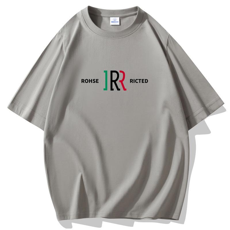 INS Fashion Men Large Size Loose Short Sleeves T-Shirt 100% Cotton