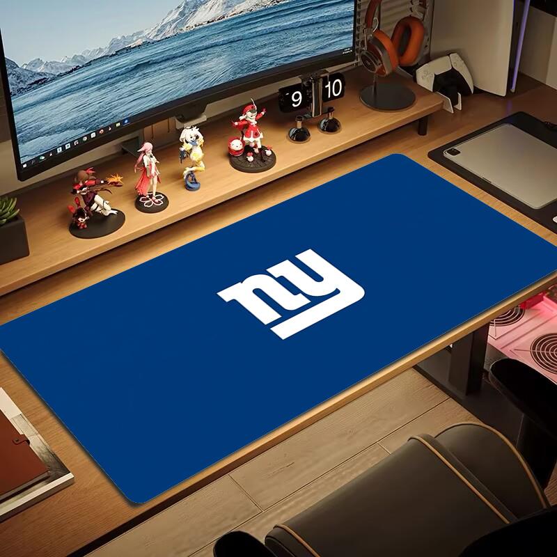New York Giants Mouse Pad Large Gaming Table Cushion Nonslip Laptop Tablet Big Mousepad Xxl Mat Mini Pc Playmat With Lock Edge