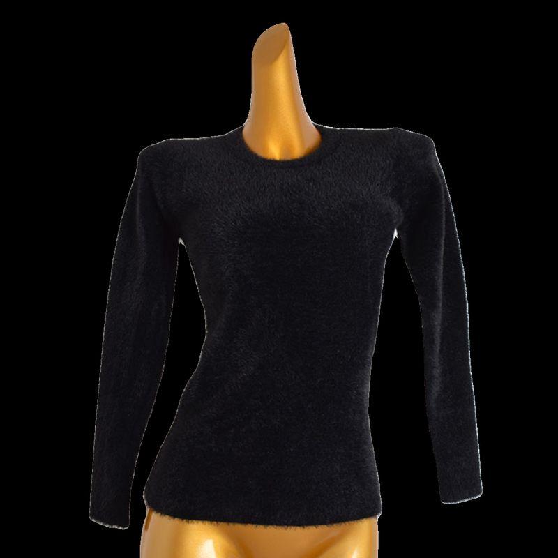 Fall and Winter New Arrival Anti-Mink Velvet Round Neck Long Sleeves Bottoming Shirt Sweaters Women's Clothing Silm Slimming Sweater Inner Wear Blouse