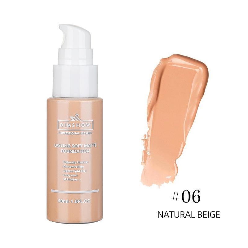 Dimshow 38Ml Matte Face Foundation Cream Waterproof Liquid Foundation Oil Control Cover Base Concealer Makeup Cosmetics