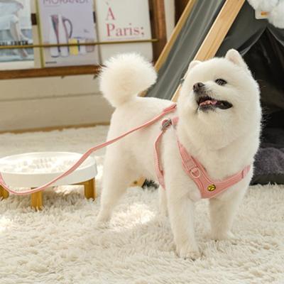 Fialový pastelový postroj pro mazlíčky, hrudní popruh pro psy a kočky pro malé psy, růžový, 1 kus