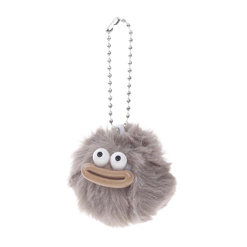 Cute Cartoon Sausage Mouth Hair Ball Key Chain Plush Funny Mini Big Mouth Doll Pendant Key Ring Backpack Bag Car Pendant