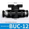 BUC Series Pneumatic Manual Valve Leak Proof Sealing Quick Connect Fitting for Industrial Air Line Plumbing System