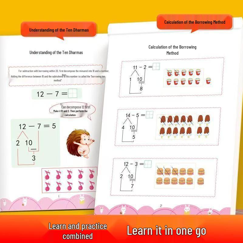 Math Transition Training Set for Early Childhood To Primary - 11 Volumes of Daily Practice for Addition and Subtraction