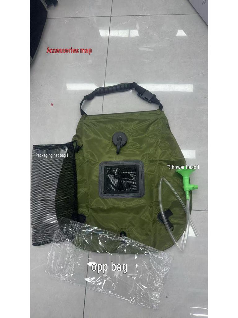 Portable Thickened Solar Shower Bag for Outdoor Camping and Water Storage
