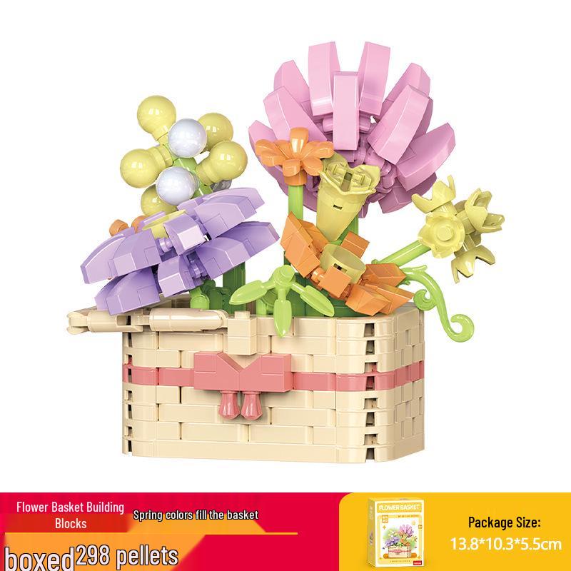 Lele Brothers Kids Educational Sunflower Building Blocks Toy