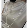 Pentagram Star Long Chain Simple Necklace Metal Five-pointed Sweater Steel Chain Jewelry for Women Girls