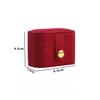 Ring Portable Small Jewelry Storage Box for Women Travel Simple Leather Ring Earrings Storage Box Organizer Display Gift Bag