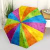 1pc Colorful Star Wheel Pattern Umbrella with Plastic Handle,Vibrant Cartoon Pattern,Multi-functional UmbrellaPT234