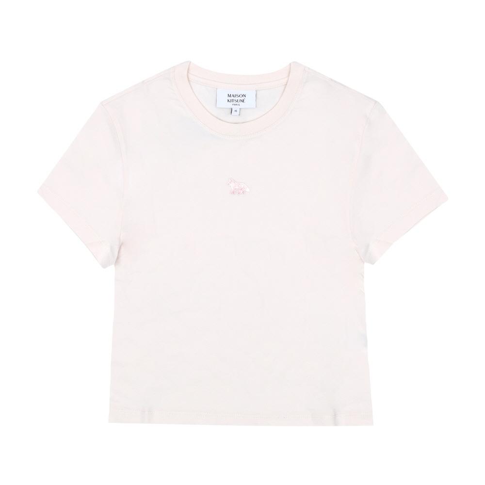 

Maison Kitsune Кроп-топ с нашивкой лисенка для женщин, короткий рукав Mw00105kj7026 0306 MW00105KJ7026 0306 (XS)