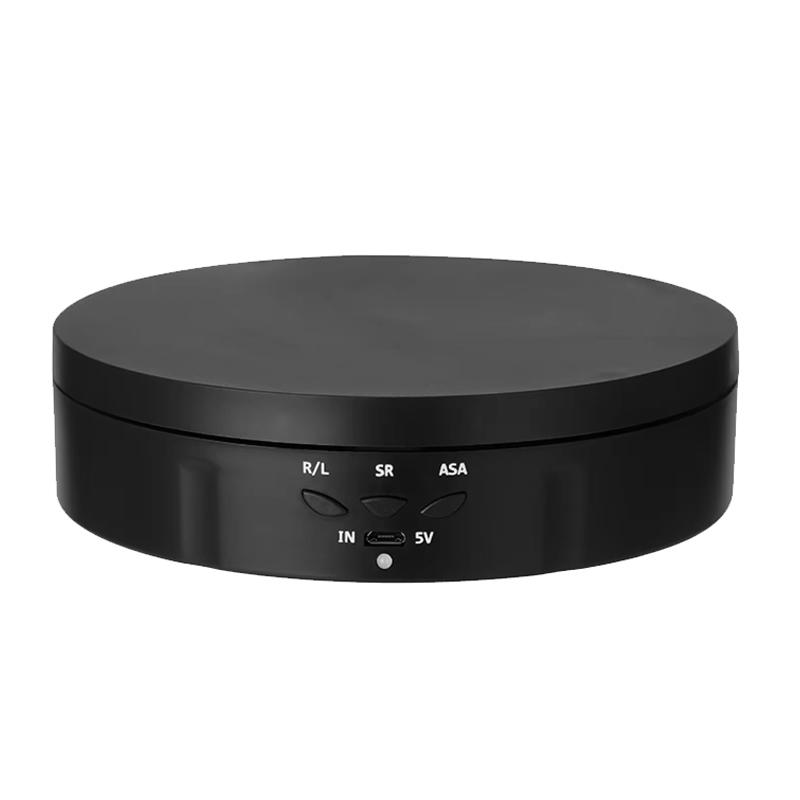 360-Grad elektrischer Drehtellerständer für Fotoprodukte und Ausstellungen, betrieben durch USB/Batterie, Batterie nicht enthalten