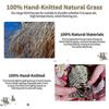 3X Garden Handing Birds Nest Box Breeding Nest Grass Hand Woven for Outdoors Hanging