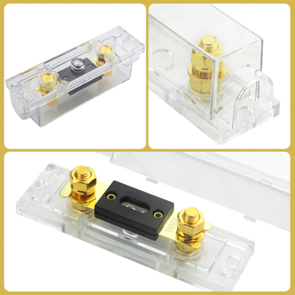 WMYCONGCONG 3 Piece Set ANL Fuse Holder and 150A ANL