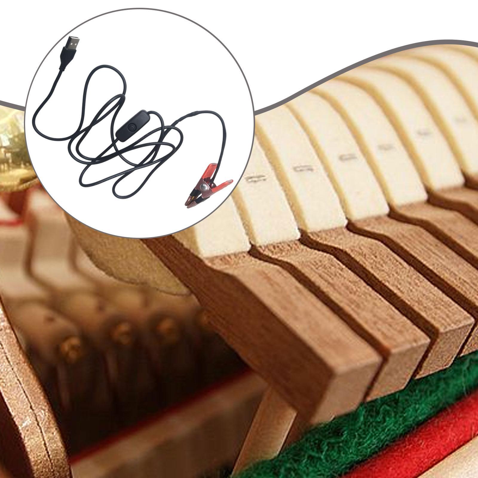 

USB Powered Piano Heating Clamp Fast Hammer Removal High Performance Repair Tool for Piano Maintenance