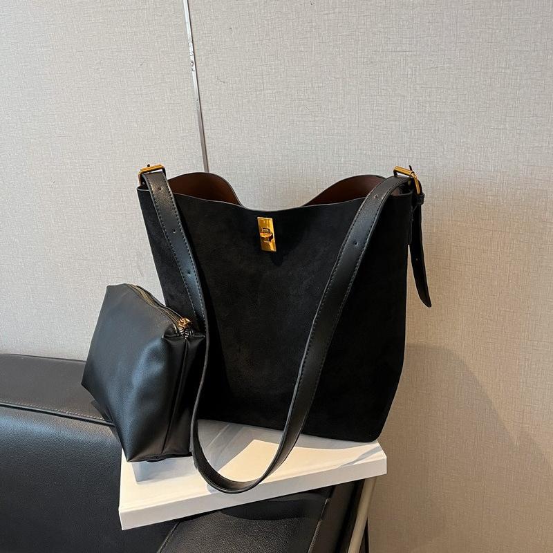 Bucket Bag, Large Capacity Tote Bag, Single Shoulder Crossbody Bag