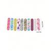 10Pcs Charming Mini Nail File Set - Great Party Gift For Celebrations/Birthdays/Gift Giving, Essential Nail Care Tool