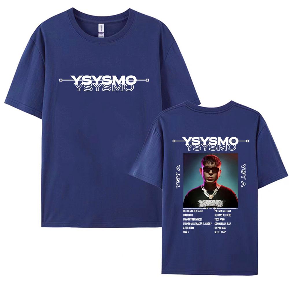 Rapper Ysysmo YSY A Tour 2025 Graphic T Shirts Vintage 90s Hip Hop Crewneck Tshirt Unisex Womens Pure Cotton Short Sleeve T Shirt