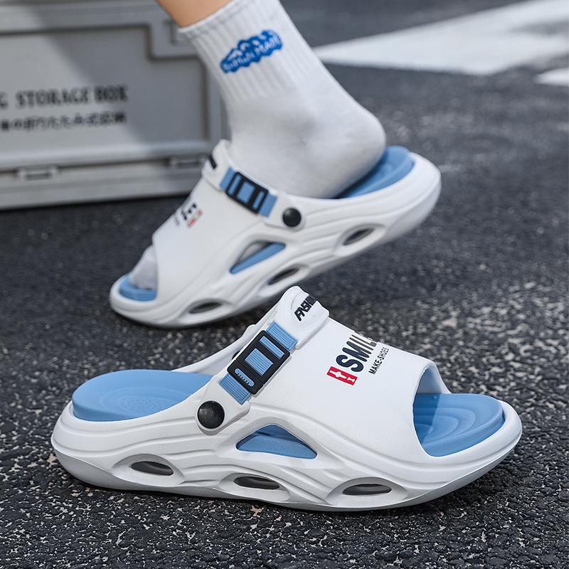 Summer Men's Large Size Sandals EVA Soft Soled Slippers Home Casual Slippers Beach Sandals