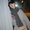(2COLOR)BASIC RIBBED KNIT MUFFLER