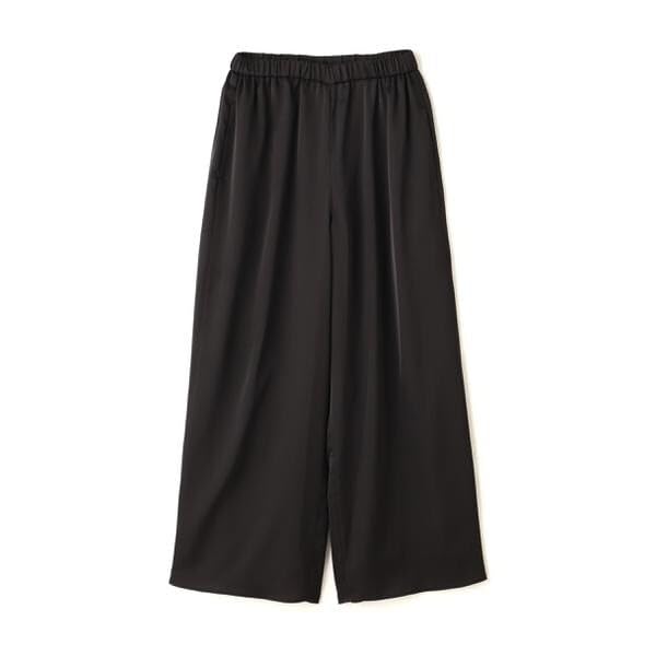 Natural Beauty Basic Satin Casual Women's Pants, Off-Beige