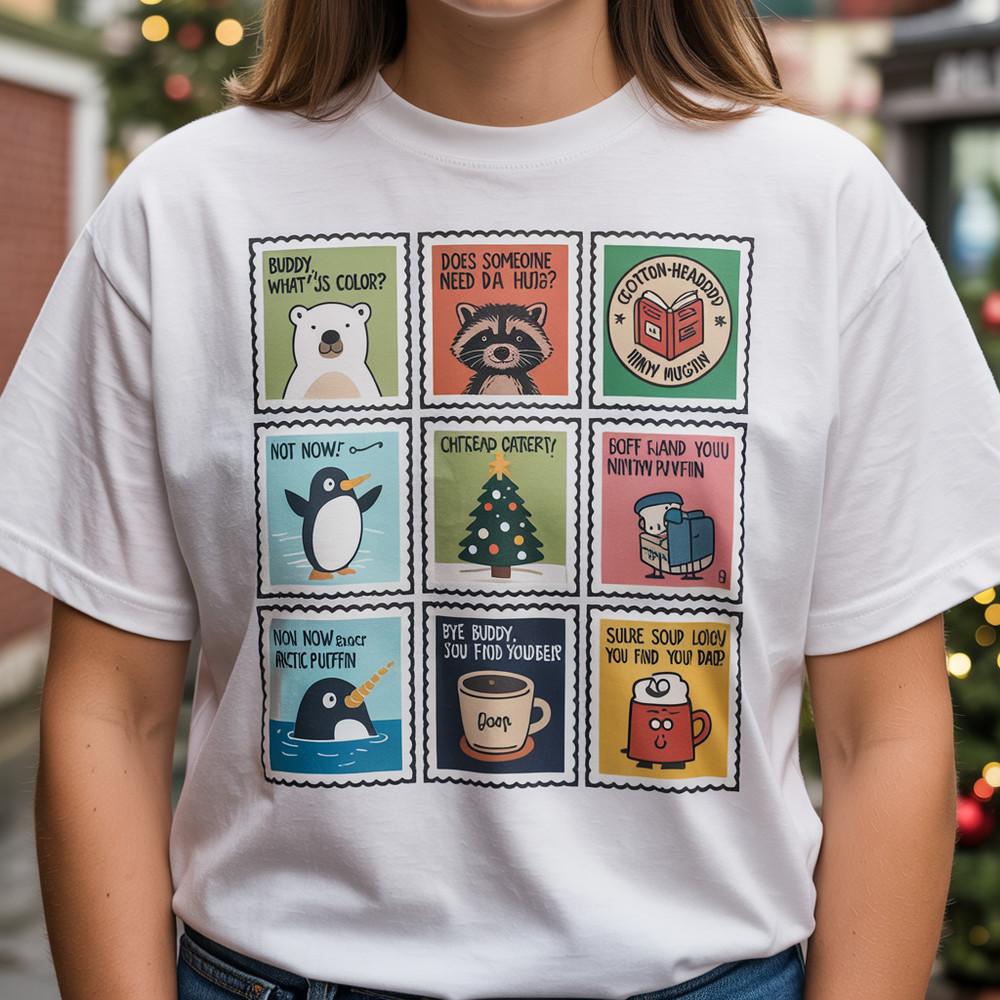 The Elf Christmas Movie Stamps Comfort Colors Shirt Bye Buddy Hope You find You Unisex T-Shirt XXL