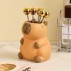 Tabletop Storage Capybara Pencil Storage Box Ornament Capybara Stationery Organizer  Makeup Brush