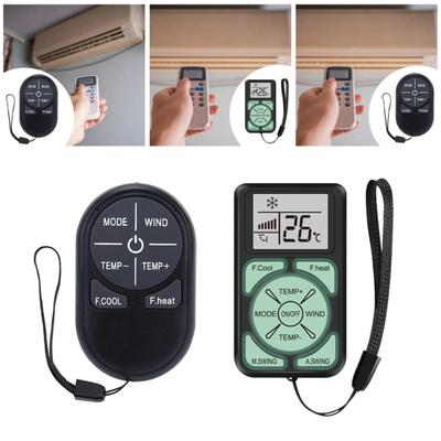 Télécommande de climatiseur de remplacement Installation facile Compatible multi-marques Universelle Anglais Climatisation AC Télécommande avec cordon