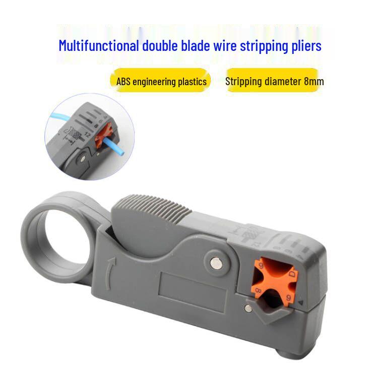 Multifunctional Coaxial and Network Cable Stripper for Electricians