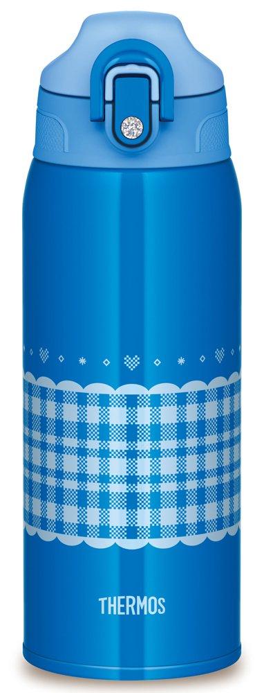 Thermos Vacuum Insulated 2-Way Bottle, 830ml/800ml, Check Blue, FHO-800WF CHBL
