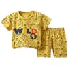 Toddler Boys Girls Summer Cartoon Printed Short Sleeved Tops And Shorts 2PC Children Outfits Suits, 24-36 Months