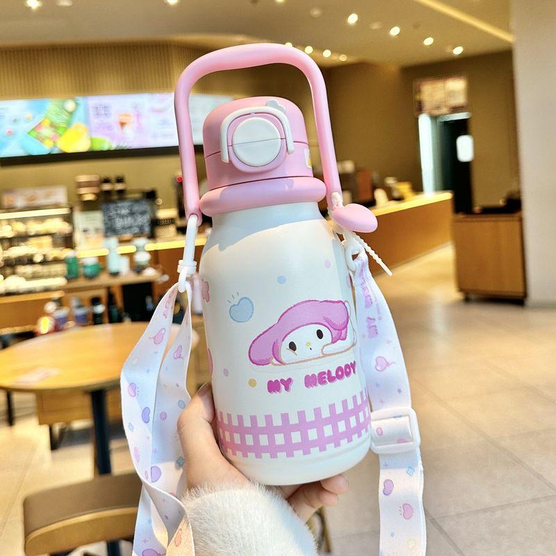 Sanrio Large-Capacity Thermos Cup 2026 New Model Ice Cup with High Aesthetic Value, Straw, Tea Brewing Cup, Birthday Gift