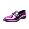Men's casual leather shoes large size lacquered men's foot business leather shoes youth nightclub shoes