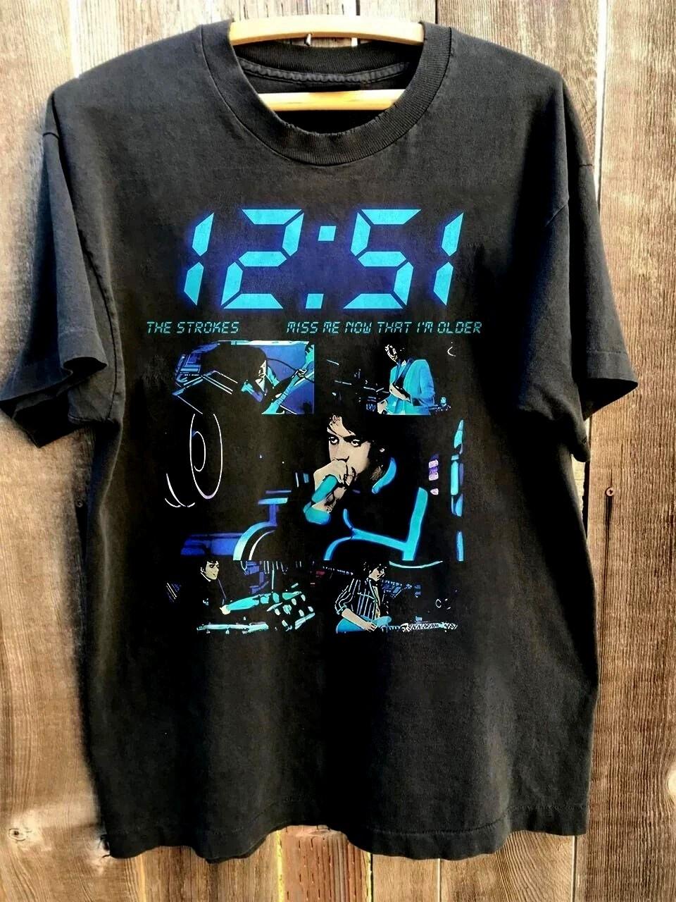 Vintage The Strokes 12 51 Room on Fire Gift For Fans Shirt YH112 L