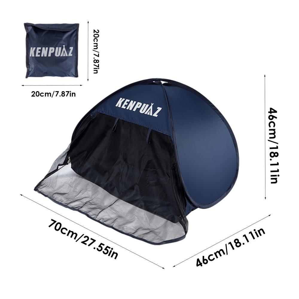 Beach Tent Sun Shelter Head Popup Canopy Automatic Shade Tent Portable Shade Protection With Storage Pockets Sunproof Mini Sun