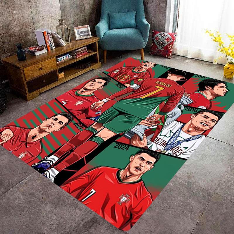 Dynamic Soccer Action carpet printing Doormat Bathroom mat Office chair cushion Art