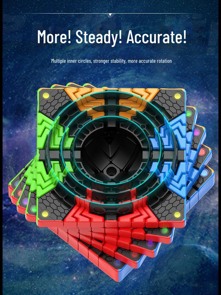 Diansheng Magnetic Galaxy Series: 6th, 789th, 10th-11th Level Speed Cube for Smooth Twisting and High-Level Competition.